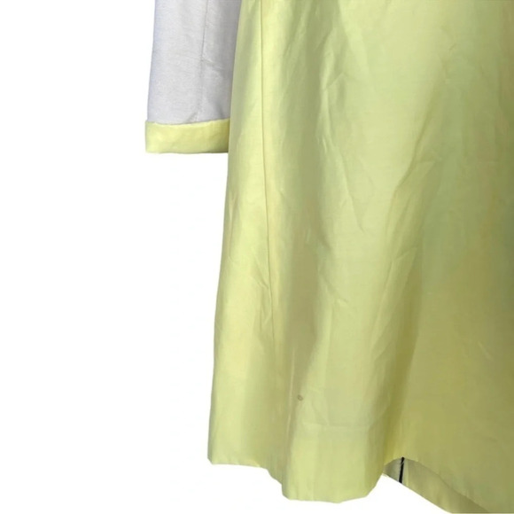 TAHARI Tahari Marisol Colorblock Collarless Coat in Lemon
Orchard - Picture 9 of 11